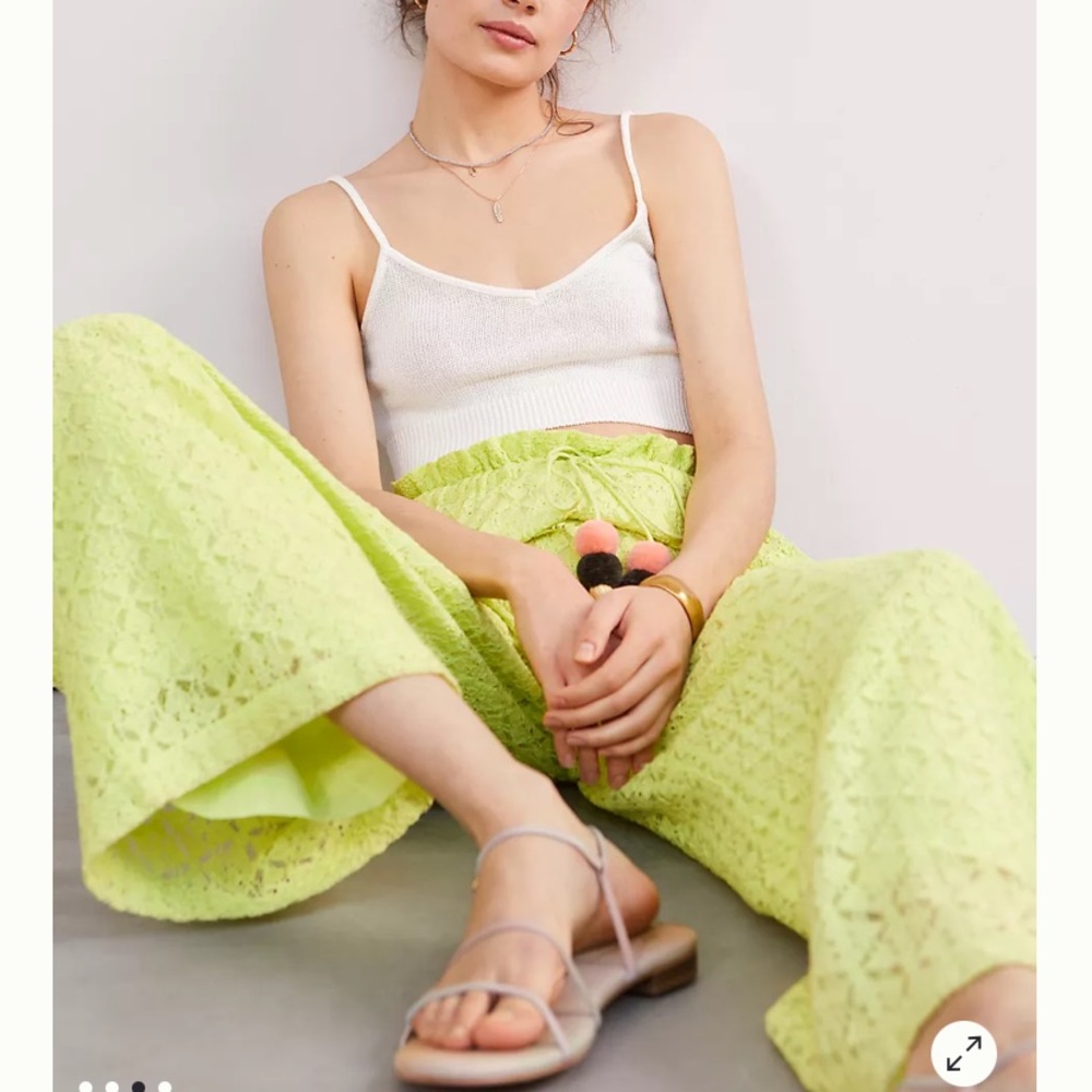Anthropologie Lacy Wide-Leg Pants